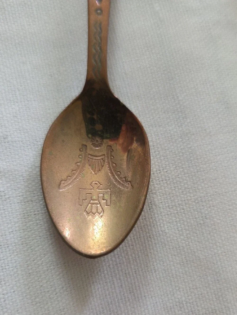 Copper-Tone Decorative Collectible Spoon - El Paso Texas